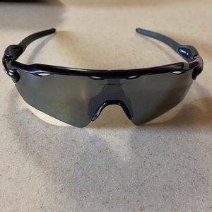 Black Oakley Polarized Radar Sunglasses.